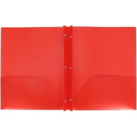 Plastic Folder with Prongs 2 Pocket - Up&Up (RED)
