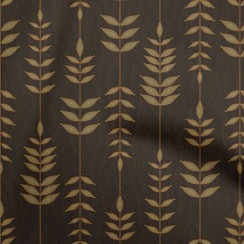 oneOone Velvet Tawny Brown Fabric Dotted Floral Quilting Supplies Print Sewing Fabric by The Yard 58 Inch Wide