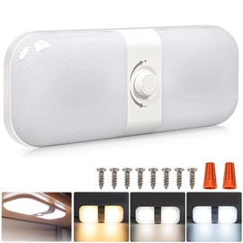 AUTOXBERT 12V LED Vans Light Campervan Interior LED Light with 3 Colors Temperature and Infinite Dimming for Caravan Motorhome RV, 2700k-6500k