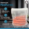 Reusable Silicone Sous Vide Bag - 1 Gallon, 135oz. XXL