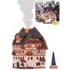 Midene Ceramic Christmas Village Houses Collection - Handmade Miniature of