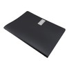 Securit Range Holder, Royal A4-Bonded Leather menu-Black, Elastic, Metal, 33