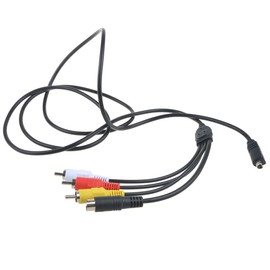 J-ZMQER AV A/V TV-Out Audio Video Cable Cord Compatible with Sony Handycam DCR-HC28 & DCR-HC28/E
