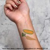 Azeeda 4 x 'Pastinake und Zuckermais ' Temporäre Tattoos -