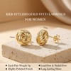 KKR 14K Gold Earrings for Women Trendy Gold Studs Earrings