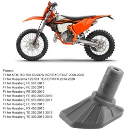 Motorcycle Kickstand Pad Motorcycle Parking Stand Motorcycle Side Kick Stand Plate Motorcycle Foot Support Plate Fit for Husqvarna 125‑501 TE/FE/TX/FX(Gray)