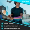 OK TAPE 4 Rolls Kinesiology Tape Precut, Cotton Elastic Athletic