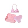 SHENHE - Traje de baño de 3 piezas para niña