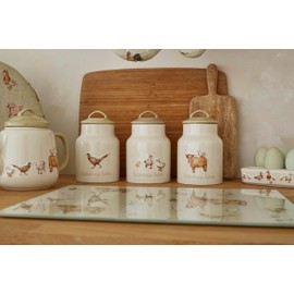 Cooksmart Ceramic TCS Canister | Tea Coffee Sugar Canisters For All Type Of Kitchens | Coffee And Tea Storage Jars With Modern Designs - Buttercup Farm