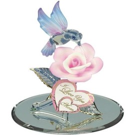 Glass Baron I Love You Mom Hummingbird