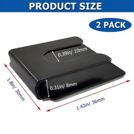 2Pcs Radio Microphone Holder, CB Microphone Holder, Metal Car Mic Hanger- Compatible with FT-1907R,FT-400XDR,FT-8900R,TM-281A,TM-471A