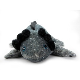 The Petting Zoo Black Axolotl Stuffed Animal Plushie, Gifts for Kids, Wild Onez Sealife Animals, Salamander Plush Toy, 35 inches