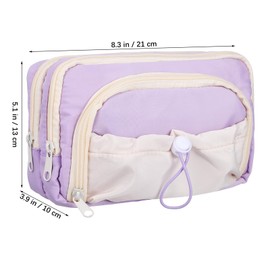 Lurrose Estuche para Lapices, Estuche Escolar, Estuche de Color de Gran Capacidad Utiles Escolares Aesthetic