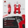 AMBULL H-Shaped Towing Winch Shackle, Heavy Duty Winch Fairlead Hook,