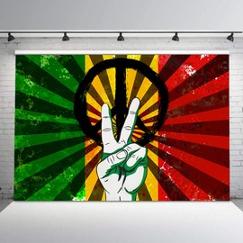 VIDMOT Rasta Jamaican Themed Backdrop for Photography Reggae Rastafari Grafitti Background Photo Backgrounds 7x5ft Photo Booth Studio Props BJLSVV743