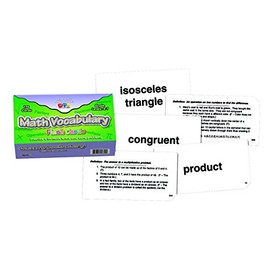 Learning Advantage 8612 Math Vocabulary Flash Cards