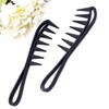 JZK 2x Extra wide tooth comb for wavy/curly hair, texture