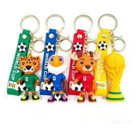 4pc 2026 Llaveros De La Mascota De Fútbol De La Copa Mundial