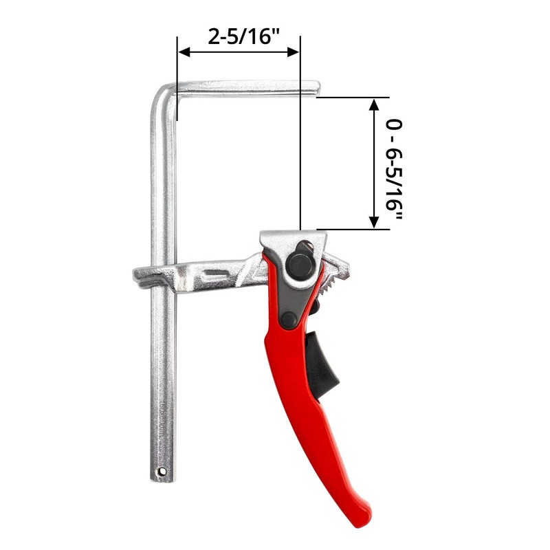 QWORK® Lever clamp, Quick Release with 160 mm Capacity and