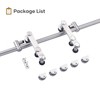 EaseLife 6 FT Stainless Steel Sliding Barn Door Hardware Track