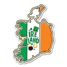 2 x 10cm Ireland Vinyl Stickers - Irish Landmarks City Country Map Flag Travel Holiday Geography Location Decal Scrapbook Sticker #83334