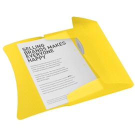 Esselte Vivida 3 Flap Folder - Yellow
