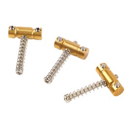 Electric Guitar Saddles Brass Compensated Guitar Bridge Saddle Replacement for Electric Guitar GT Series 3 Pieces