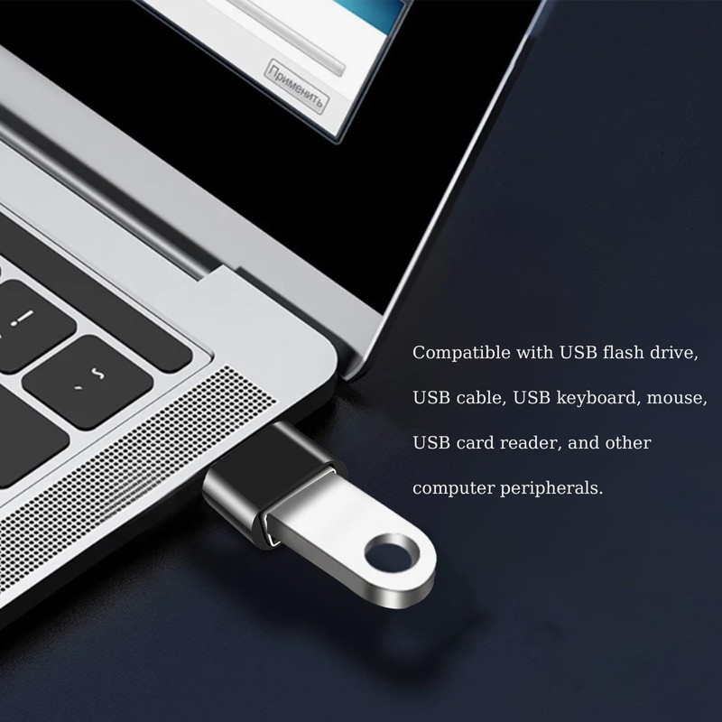 SHUXIA 2PCS USB C to USB Adapter,USB Type-C to USB-A