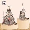 ANFUMAN Small Backpacks Purse for Women Mini Waterproof Colorful Print