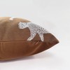 Horseshoe Pattern Pillow Cover Luxury Leopard Cheetah Jacquard Embroidery Decorative