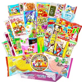 SHOGUN CANDY Box Japanese Snacks & Candy 30 Pieces Variety Dagashi Assortment