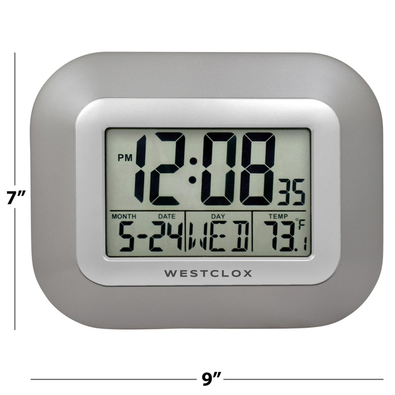 Westclox Large Digital Wall Clock Battery Operated Large Digital Clock