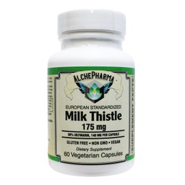 AlchePharma Milk Thistle Extract-Plus 175 Mg, Capsules.