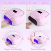 BOMOQING 126W Rechargeable UV LED Nail Lamp, Portable Cordless Nail