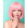 Pink Wig and Party Sunglasses, Wigs for Women, Light Pink