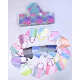 KN95 Certificado Cubrebocas Kn95 Infantil Niño Reutilizables 100 Piezas Color Variado