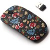 CJCBROES 2.4G Wireless Mouse with Cute Pattern Design for All