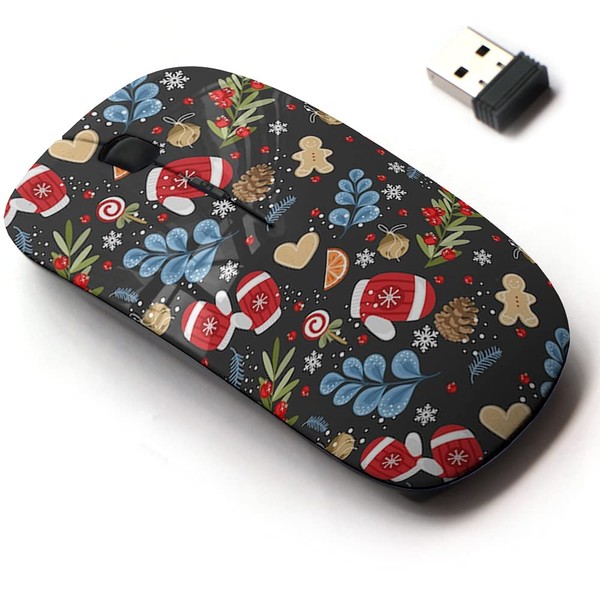 CJCBROES 2.4G Wireless Mouse with Cute Pattern Design for All