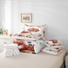Feelyou Cute Highland Cow Bedding Set Full Size 7 Pieces