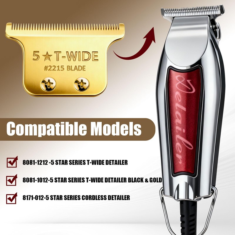 2215 Wide T Blade Replacement Compatible with Wahl 5 Star
