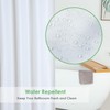 WellColor White Shower Curtain Liner 72 x 74 Inches Long,