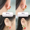 Silicone Earring Backs Stopper for Piercings, Clear Plum Blossom Support