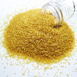 SE Si&Moos Gold Sanding Sugar Gold Edible Sparkling Sprinkles Sanding Sugar Crystals for Cookie Decorating Edible Glitter Rimmer for Cocktails, Perfect for Cake Cupcake Baking Decorating, Halloween Christmas Cookie Decorations 3.5 OZ
