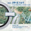 SIMEIQI Pair of 18"x2.125" Bike Tires White Wall for Replacement