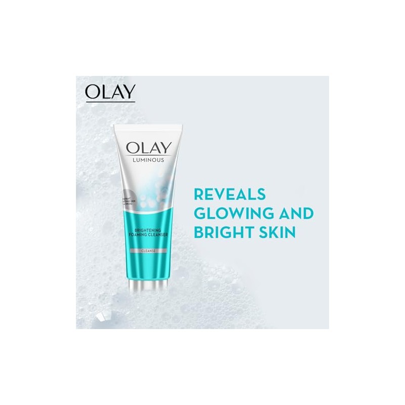 Olay Face Wash: Luminous Brightening Foaming Cleanser, 100 g