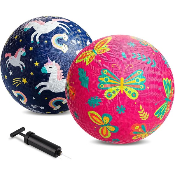 U&C Planet 2 Piece Playground Balls 21 cm Kickballs Set