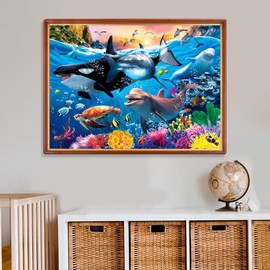 Puzzle for Adults, 1000 Pieces, Living Ocean 70 x 50 cm, Puzzles for Adults, Educational Game, Challenge Toy, 1000 Pieces Puzzles for Adults, Children
