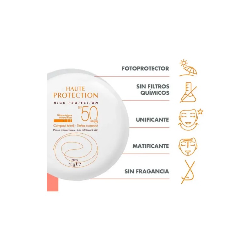Protector Solar Avene FPS50 Compacto Avene Mineral Sunscreen SPF 50