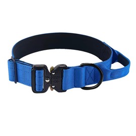 Tactical Dog Collar - Dog Collar Medium - Heavy Duty Large Dog Collar with Handle, Adjustable Nylon K9 Quick Release Metal Buckle - Soft Padded for Comfort - Strong Training Collar (M/L/XL)