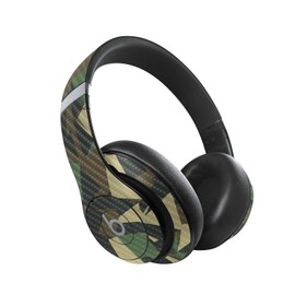 MightySkins Carbon Fiber Skin Compatible with Beats Studio Pro - Polygonal Camo | Protective, Durable Textured Carbon Fiber Finish | Easy to Apply